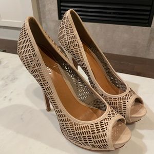 Nude Platform Heels